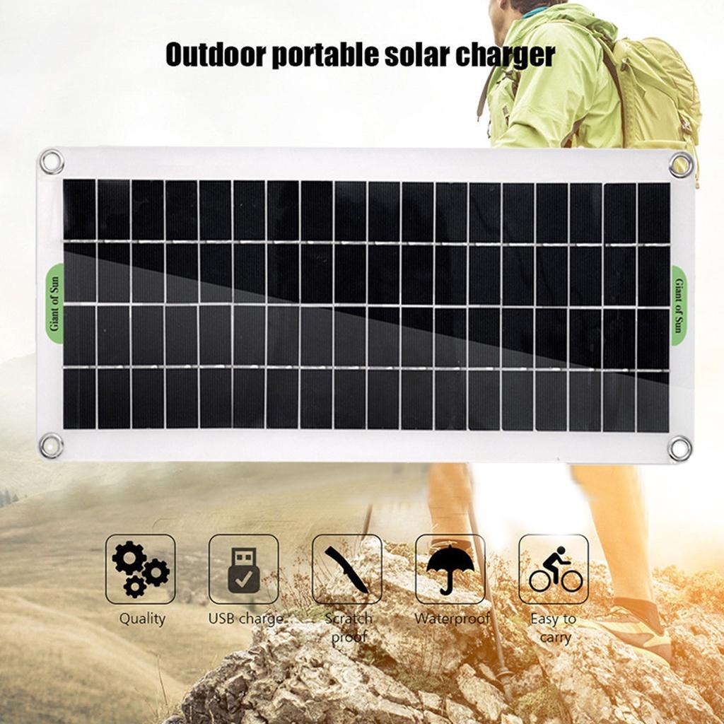 Kit de painel solar portátil de 300 W, 12 V, carregamento USB, controlador de placa de célula solar, células solares à prova d'água para telefone, RV, carro, MP3 PAD