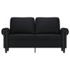 VidaXL Canapé à 2 places Noir 120 cm Similicuir 359499