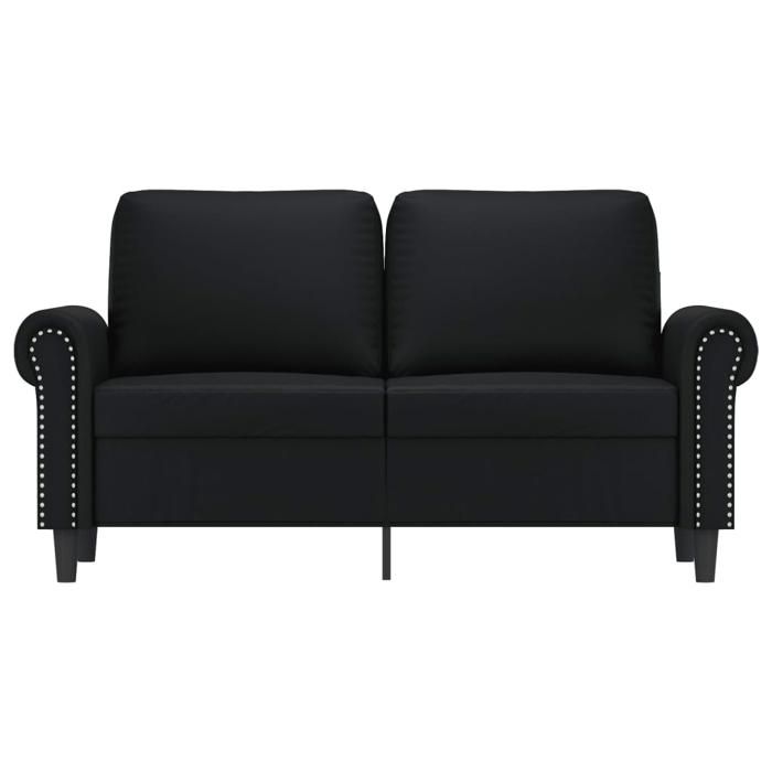 VidaXL Canapé à 2 places Noir 120 cm Similicuir 359499