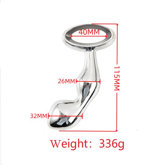 Heavy Stainless Steel Anal Beads Butt Plug Set Small Large Metal Anal Beads Butt Plug Pull Ring Insert Ass Vaginal Sex Toy Dildo