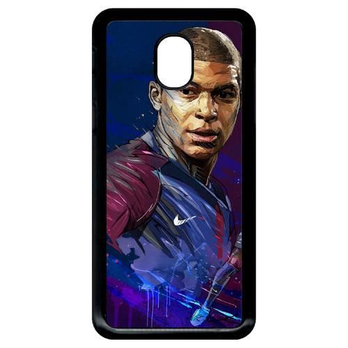 Smartphone case - Plastic - Black Samsung Galaxy J3 (2018) MBAPPE IN PENCIL