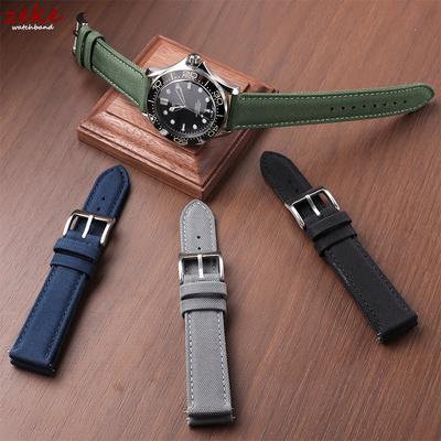 Prémiový originální plachtový řemínek na hodinky 20mm 22mm Oboustranné látkové pásky Vodotěsný nylonový náramek s rychloupínáním Sportovní zápěstní pásek