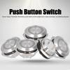 5Pcs Momentary Push Button Switch Metal Auto Reset Ultra Thin Waterproof with LED 19mmDC3~6V Green