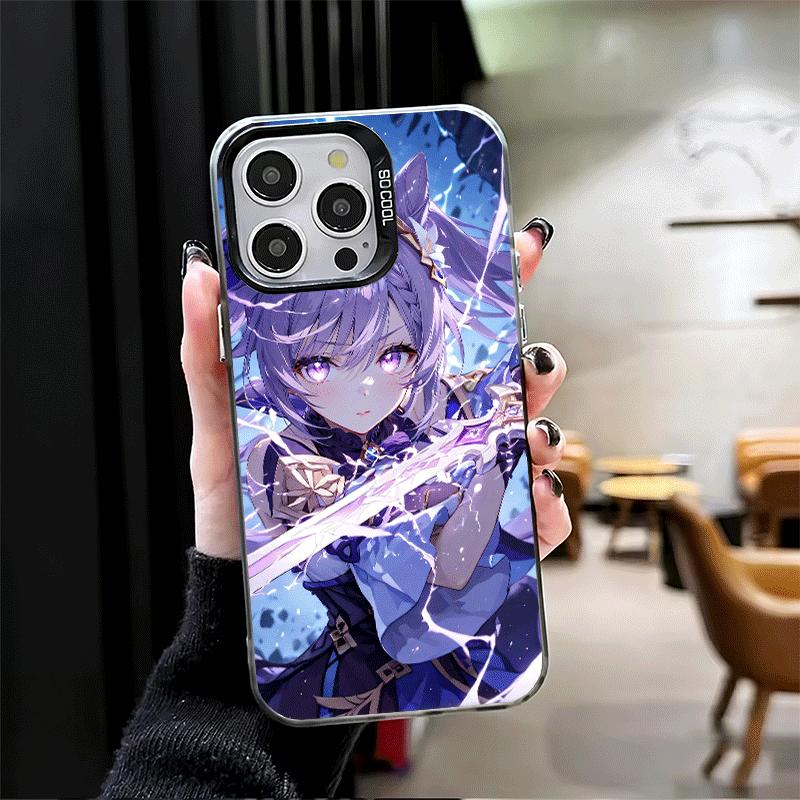 Genshin Impact Keqing Shockproof Phone Case for iPhone 17 Air 16 16E 15 Pro Max 14 Plus 13 Mini 12 Back Cover Anti Fall Fundas