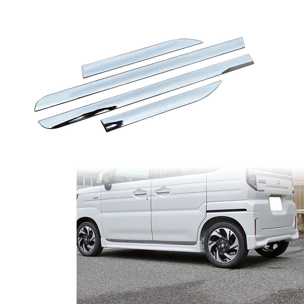 Fits 2023-2024 Suzuki Spacia/Spacia Custom: Door, Side Strip, Lower Window, Trunk Trim