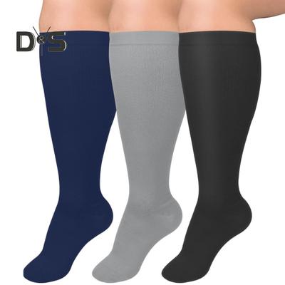 1 paio di calzini sportivi unisex, calzini da yoga a compressione, taglie forti, lunghi, elastici, antiscivolo, caldi, per la corsa e la vita quotidiana.