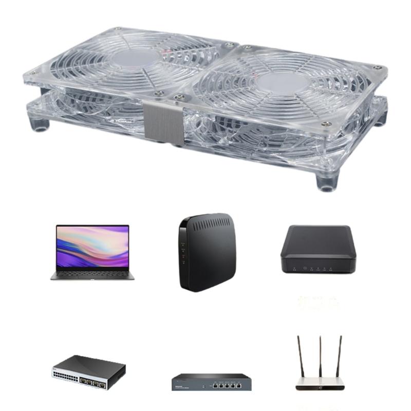 5V USB PC Router Fan Cooling Fan 1800rpm Speed Portable Cooling Fan Replacement for Router Modem TV Box Electronics