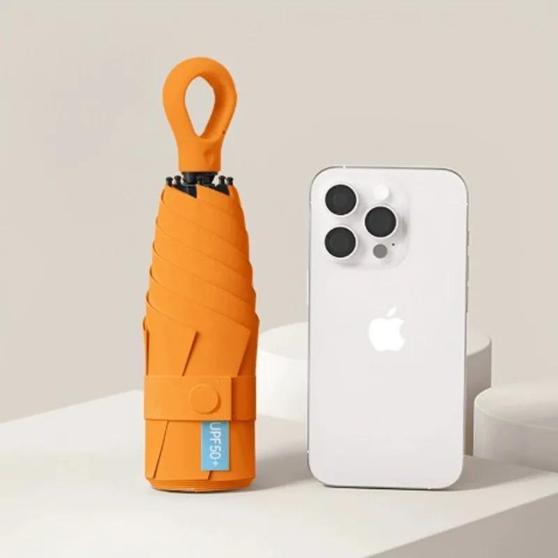 

Fully Automatic Reinforced Windproof UV Protection Umbrella, Unisex Sun Rain Dual-Use Umbrella Iron&6K