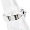 Great HERMES Ring ring corried cyan ring Silver AG925 Women Used