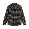Li Ning BADFIVE Shirt Men's Black Gray Plaid ASHU475-2