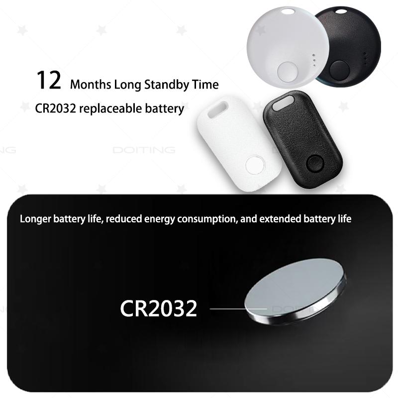 Mini Smart GPS Tracker Key Finder Locator Anti Lost Device Tracker For Kids Pets Car Luggage Works With Find My APP iOS System