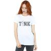 Disney Womens/Ladies Tinker Bell Collegiate Tink Cotton Boyfriend T-Shirt