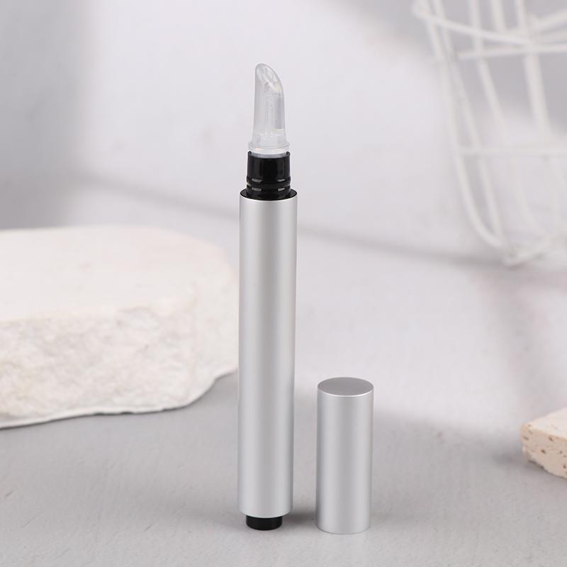 

1PC Mini 3ml Gold/Silver/Matte Black Twist Pens Empty Lip GlossPen Silicone Brush Tip Cosmetic Acne Oil Container Concealer Tube