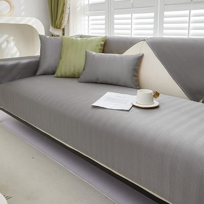 Summer Ice Silk Sofa Cushion Four-season Universal Nonslip Sofa Cover Living Room Cool Refreshing Sofa Cover Solid Color Cushion