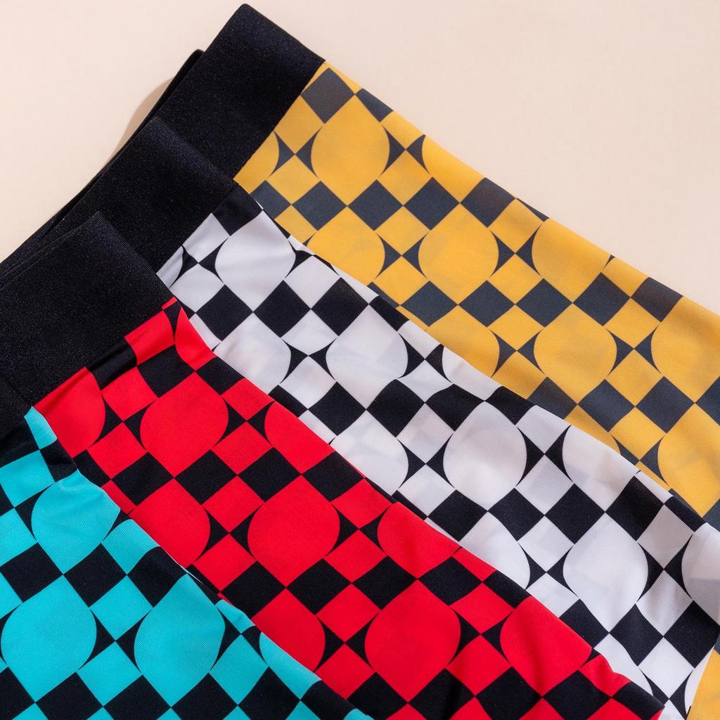 Trendige Herren-Seiden-Boxershorts - Glatte, bequeme Unterwäsche mit mittlerer Taille