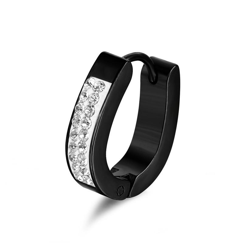 

Блестящие серьги-кольца из нержавеющей стали черного золота для женщин и мужчин, винтажные серьги в стиле панк для девочек, серьги в стиле бохо, ювелирные изделия, подарки