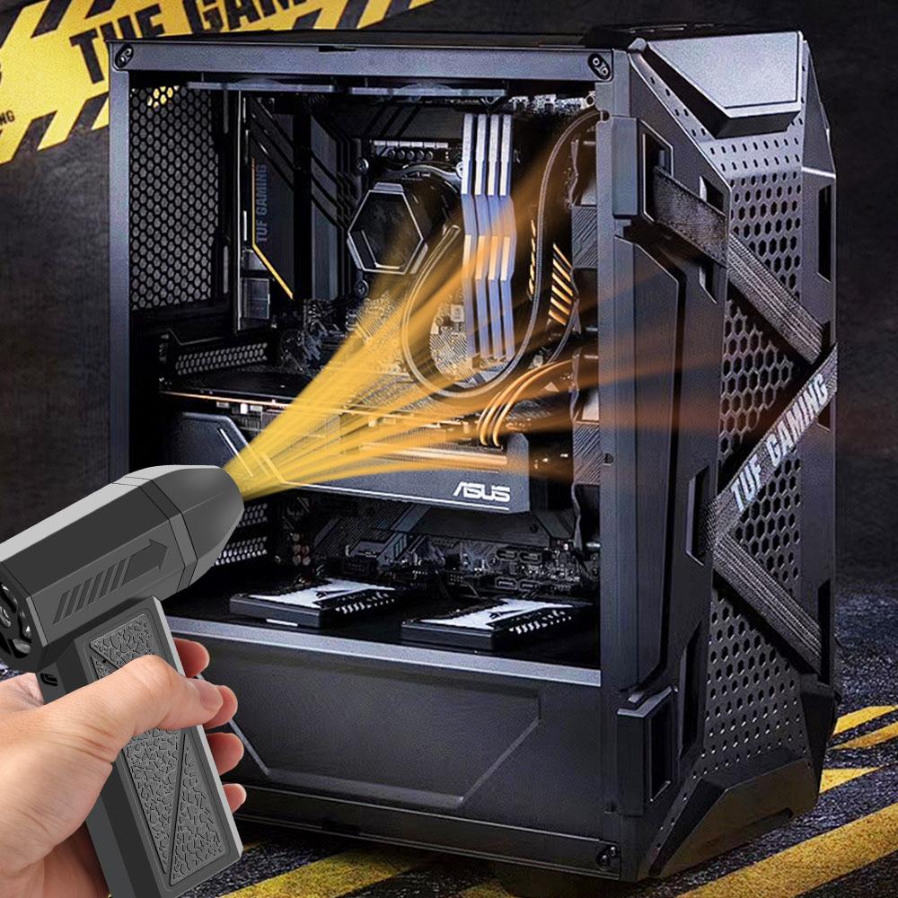 Cleaning Blower Tool Violent Hair Dryer Electric Air Duster Car Accessories Snow Blowing Turbo Jet Fan Strong Blowing Universal 4 Gears Adjustable