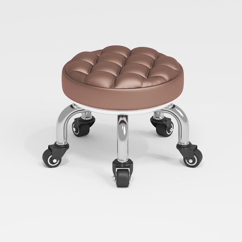 Silent Household Low Stool on Wheels - Multipurpose for Shoe Changing, Baby Moving, and Floor Cleaning