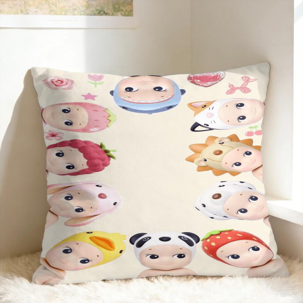 Cute S-Sonny Fruits A-Angles Pillow Case Comfy Pillow Cover Cute Funny Pillowcases For Wedding Party Home Decor