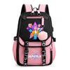 Anime K-Pop Demon Hunters Printed Backpack Schoolbag for Teenager Student Girl Boy Bookbag Large Capacity Waterproof Travel Bag Gift Rucksak