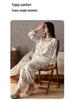 2025 Women's Cloud Cotton Cardigan Set with Chest Pads - Spring & Autumn Pure Cotton Long Sleeve Homewear