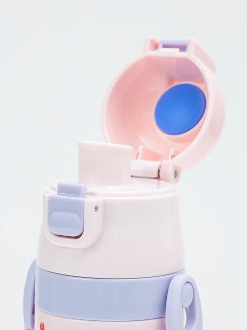 [Fefe] One-push Stainless Steel Bottle - Pink Cake