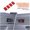 Red Carbon Fiber Interior Door Handle Bowl Trim Sticker for Honda Pilot 03-08