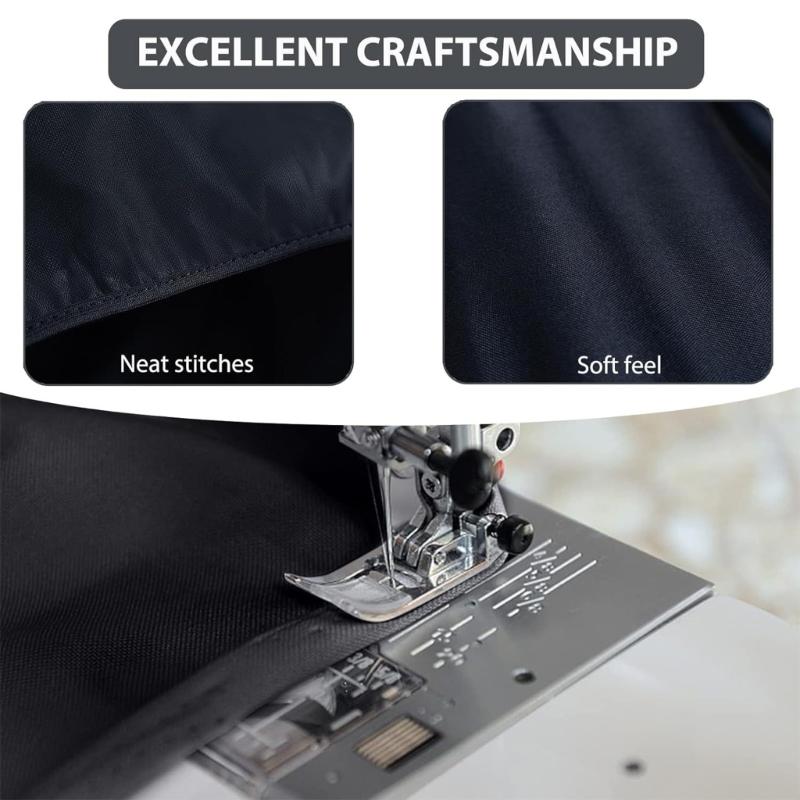 Weatherproof Barbecue Cover For 42 Inches Grills Elastic Hems Heavy Dutys Weatherproof Black Grills Top Cover