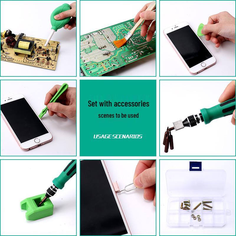 Yileke Multi-Functional Screwdriver Set for Mobile Phone Disassembly and Household Use