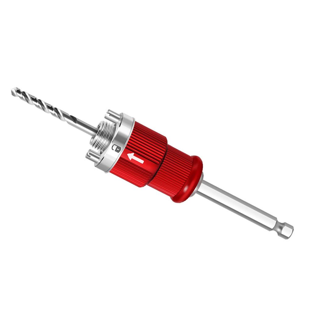 Hole Saw Arbor 5 8 Inch Thread 10mm Hex Shank Self Locking Hole Opener Quick Connect Rod for Drills