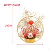 Chinese Year Ornaments Desk Night Light Lighted Artificial Potted Flower for Wedding