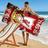 L.F.C. Telo Mare Stampato con Logo, Telo Grande Morbido Asciugatura Rapida per Spiaggia Campeggio Nuoto