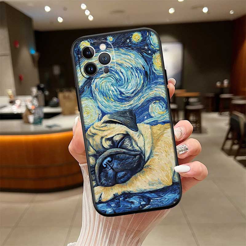 Cute Pug Dog New High-End Shell Phone Case for OPPO A3 Pro A72 A74 A76 A77 A77S A78 A79 A94 A95 A18 A40M A58