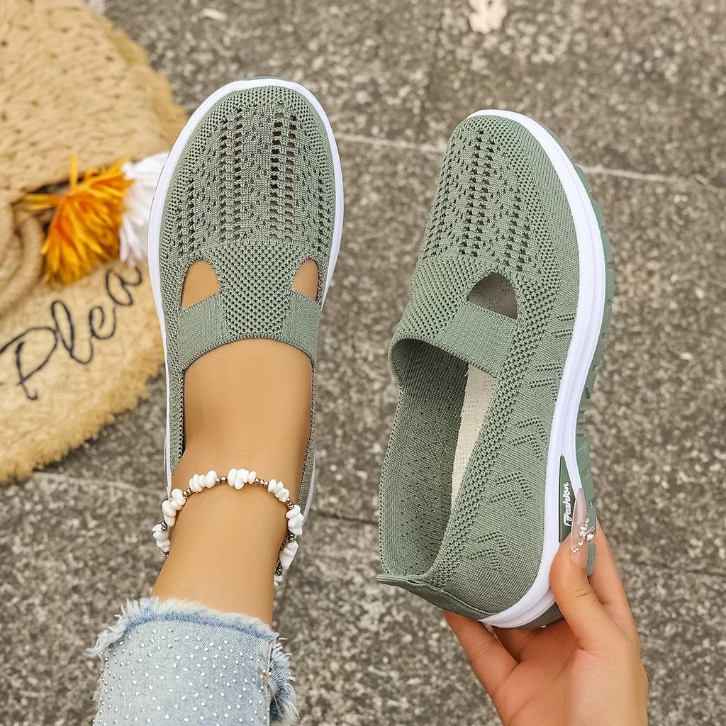 Lekkie Oddychające Siatkowe Buty Codzienne, Łatwe Do Wsuwania, Idealne na Wiosnę i Lato, Wszechstronne i Wygodne, Jak Białe Trampki., Buty Damskie