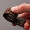 Echtes Kalbsleder Uhrenarmband für Omega Business-Uhrarmband für Seiko 22mm 20mm 26mm Schmetterlingsverschluss Nähte Braunes Armband