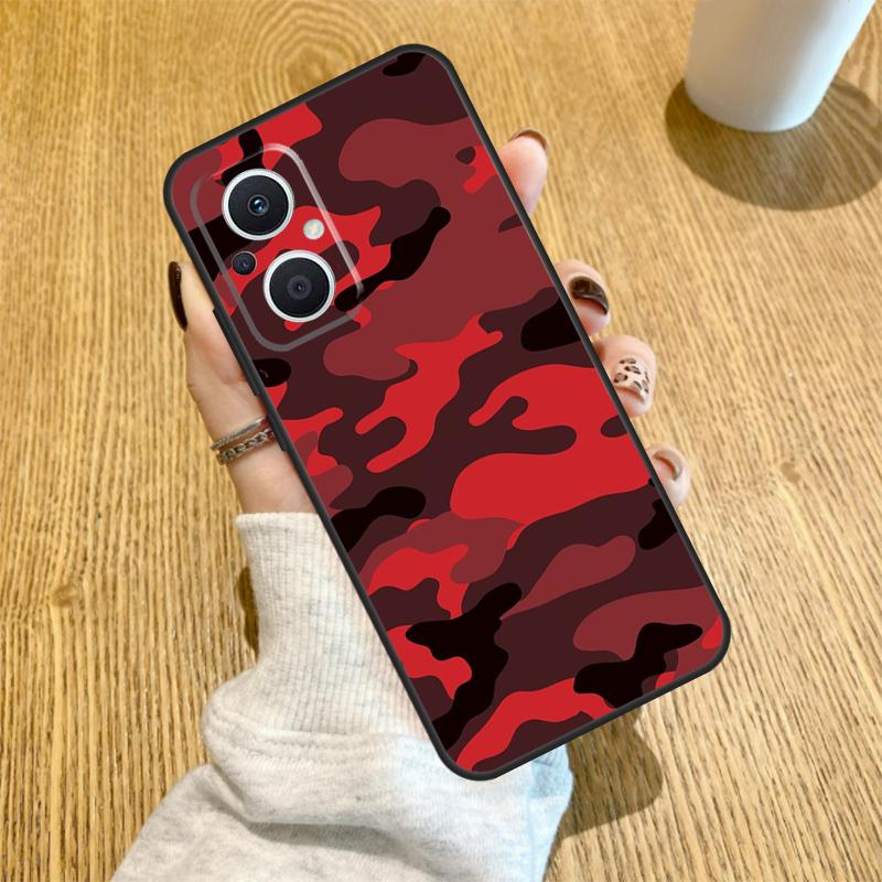 Camo Camouflage Pattern Funda For OPPO Reno 12F 11F 13F 14F 8T 8 Lite 10 11 12 13 14 OPPO Find X8 X6 X5 X9 Pro Case