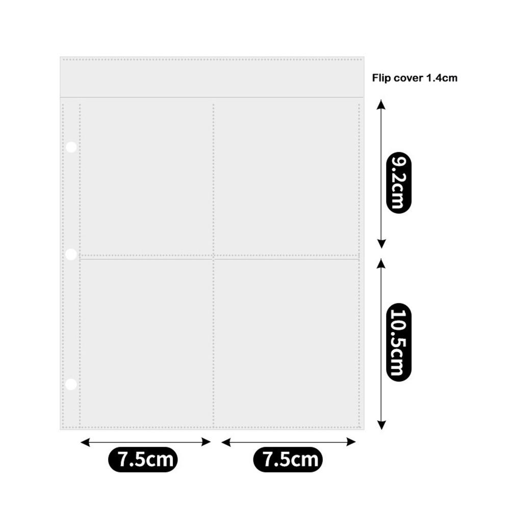 10 шт. або 25 шт. прозорих аркушів підшивки для фотокарток Kpop із кількома кишенями Фотоальбом для фото