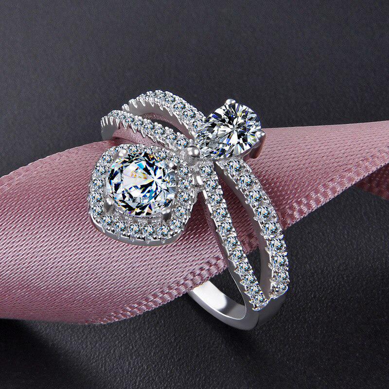 

Танцизное женское классическое кольцо из стерлингового серебра 925 пробы с цирконом, женские ювелирные изделия, свадебное обещание, подарок для вечеринки 11 серебряный