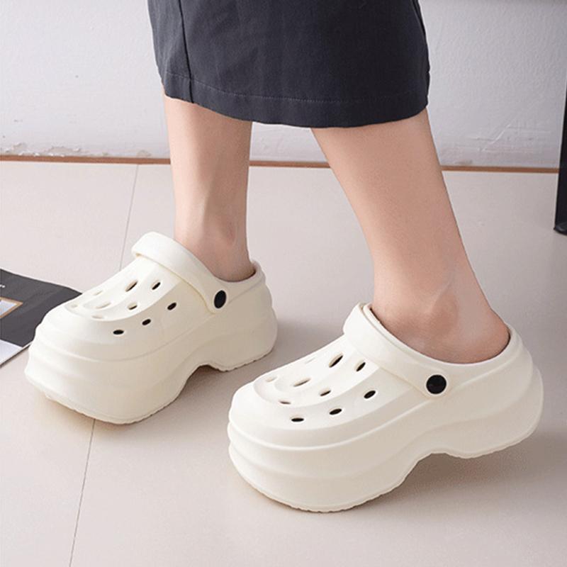 Rimocy 2025 New Womens Platform Clogs Sandals Thick Bottom Eva Garden Shoes Woman Summer Outdoor Non Slip Beach Sandalias Mujer