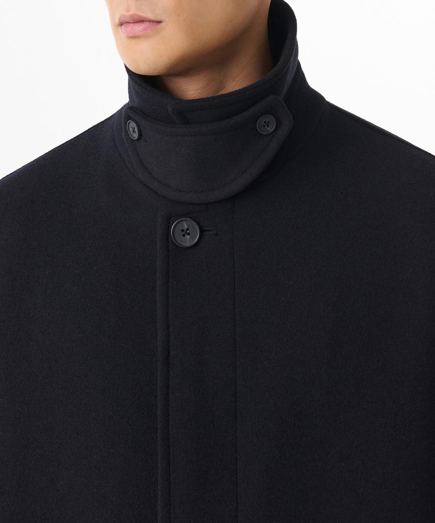Musinsa Standard Daily Balmacaan Coat [Navy]