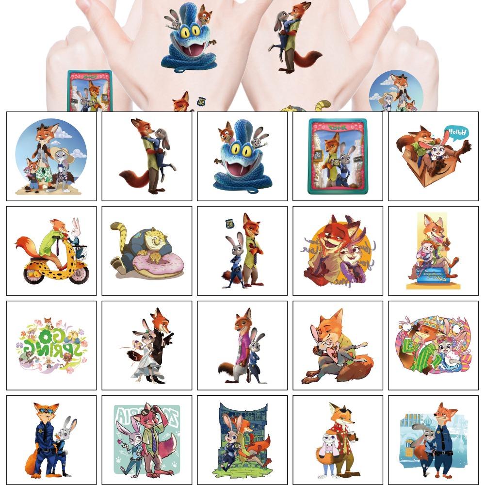 20Pcs Cartoon Zootopia 2 Stickers Children Cartoon Sticker Funny Kids Girls Christmas Decal Graffiti Gift Reward Sticker Toy