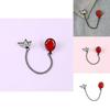 Adorable Cartoon Chain Jewelry Brooch Featuring Cute Red Balloon And Boat Design