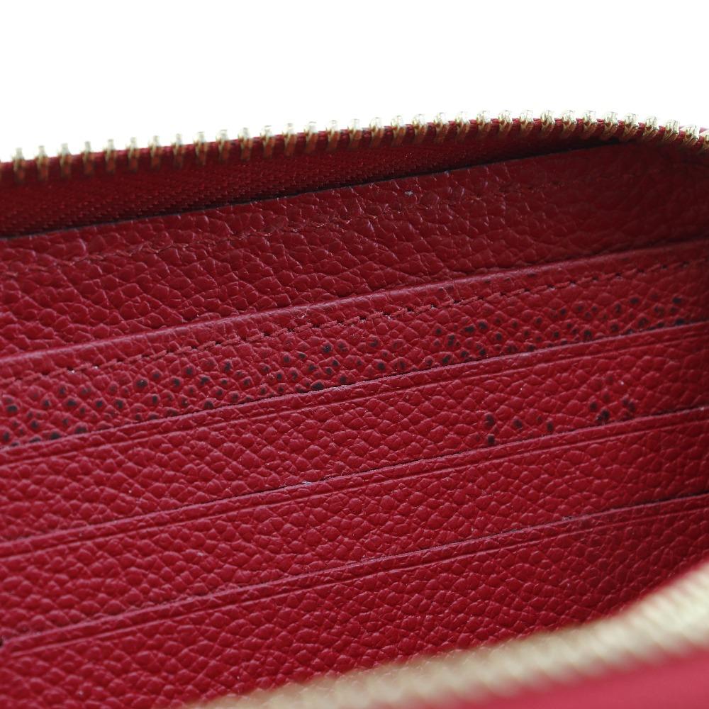 Louis Vuitton Zippy Wallet Purse M60737 Slys Red Monogram Ann Platt Women Used