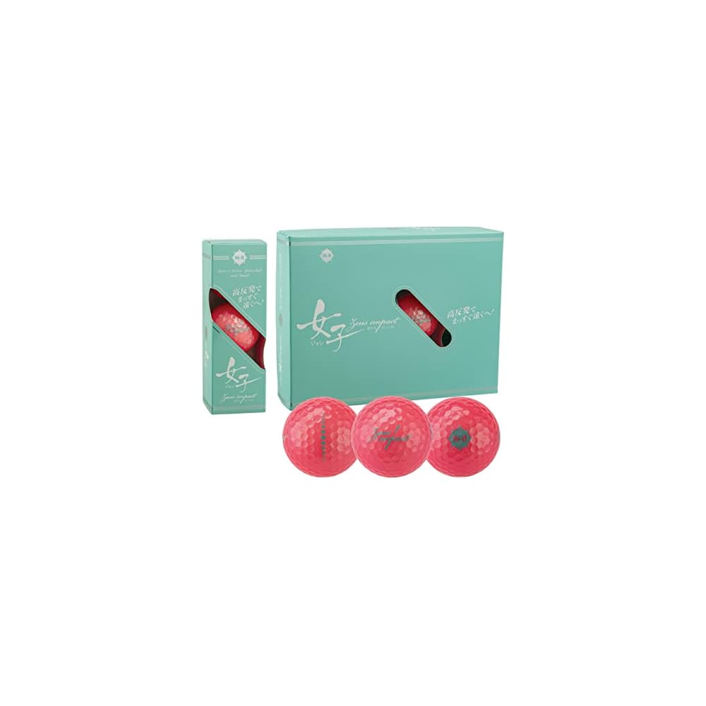 Kasco Zeus Impact Women s Golf Balls Pearl Pink 3-Pack
