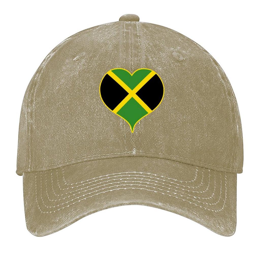 2026 Jamaika Flagge / Jamaikanisches Herz Baseballkappe Golfhut Wintermütze Teemütze Kappe Für Damen 2025 Herren