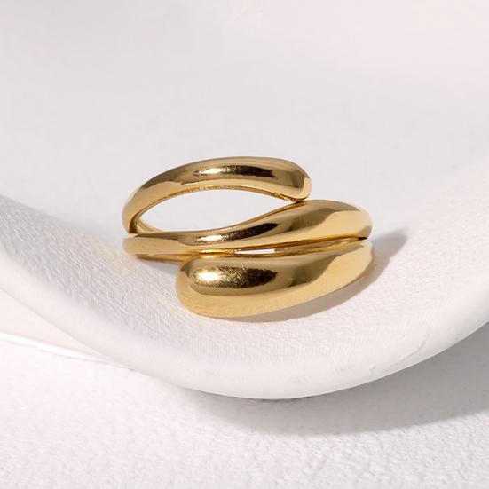 Women Finger Ring Minimalist V-Shaped Geometric Shape Adjustable Fit Open Ring