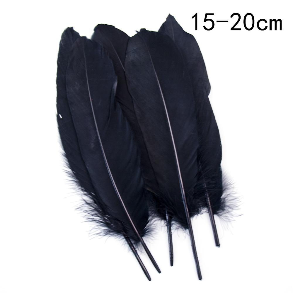 Black Gold Natural Goose Feathers For Needlework Dream Catcher Feather Crafts Jewelry Accessories Diy Decoration