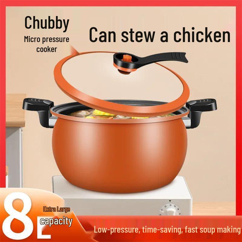 Chubby Multi-functional Non-stick Pressure Cooker for Gas & Induction Cooktops