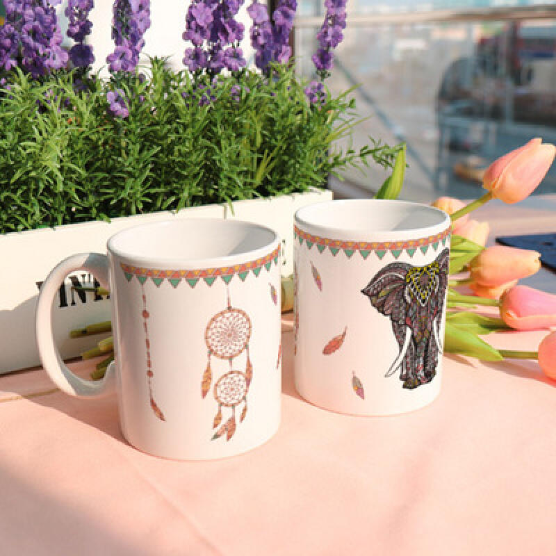 cb553-Design Mug 2p-Ethnic Elephant