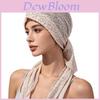 Stylish Womens Glitter Mesh Headscarf Cap With Sun Protection For Summer And Winter Wear
